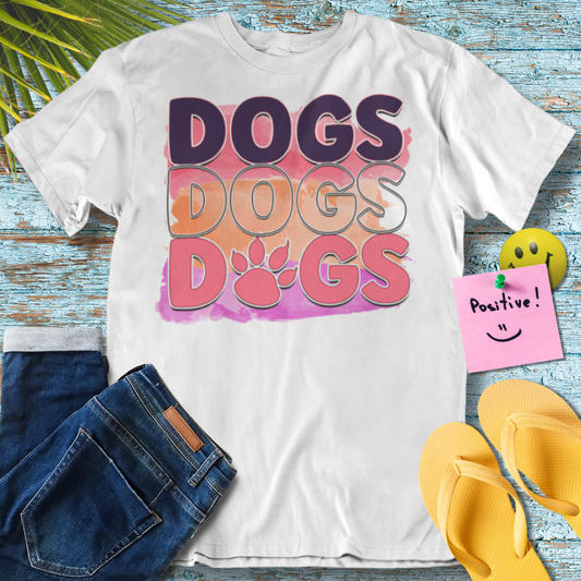 Dogs Dogs Dogs Love - Graphic T-Shirt