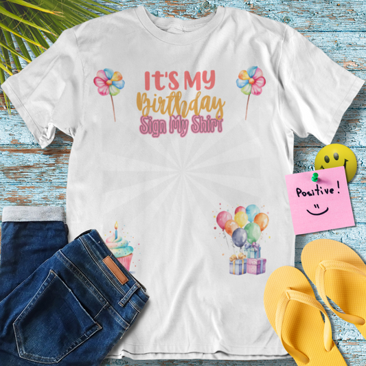 Birthday Celebration Signature - Graphic T-Shirt