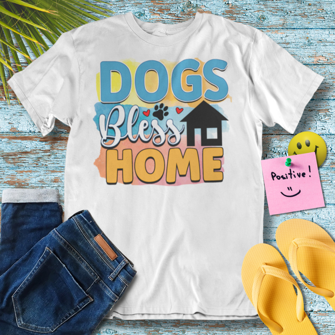 Dogs Bless Home - Graphic T-Shirt