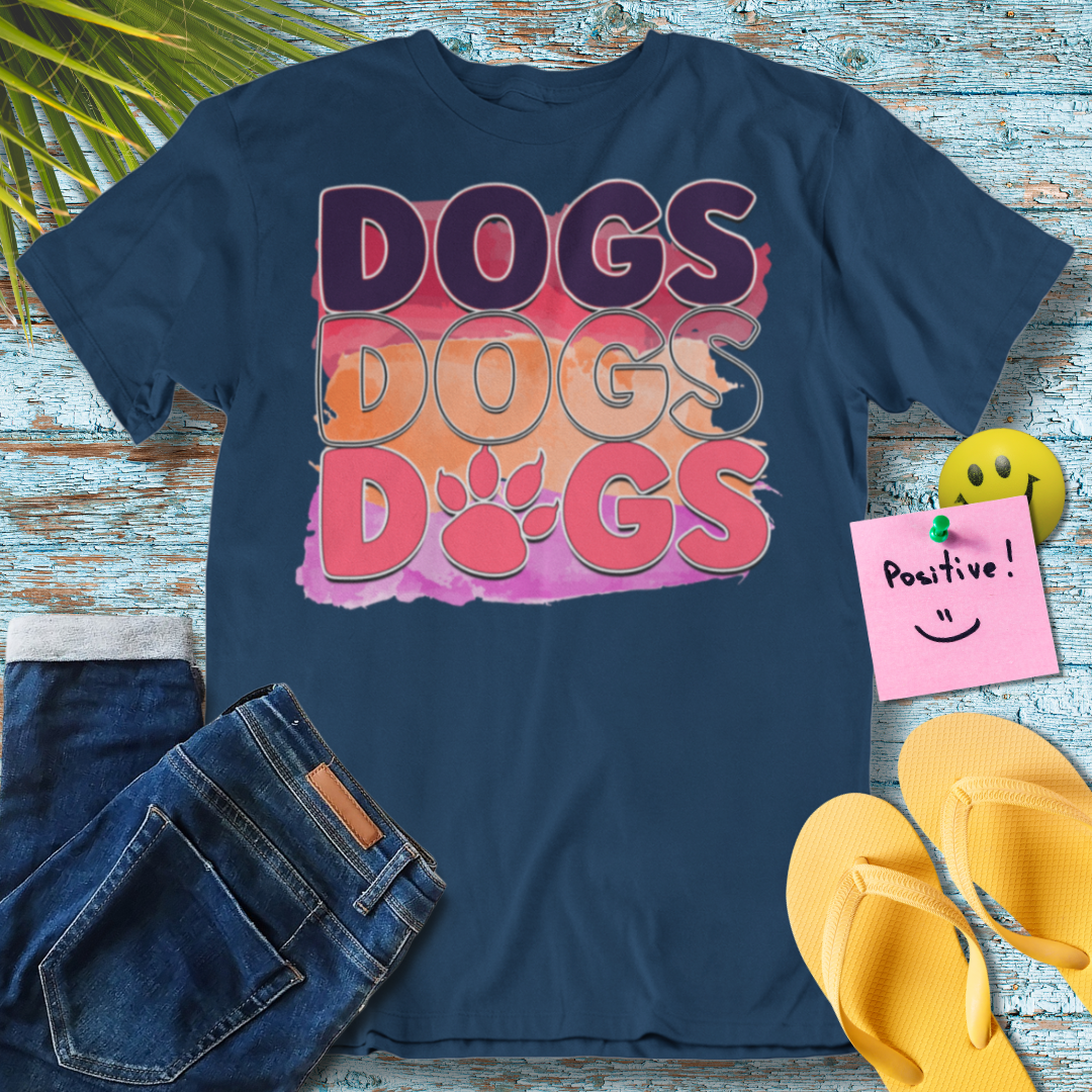 Dogs Dogs Dogs Love - Graphic T-Shirt