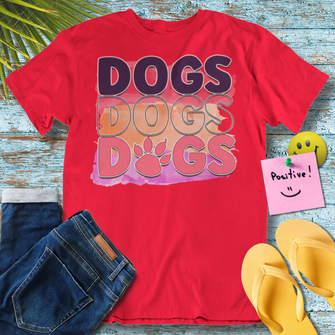 Dogs Dogs Dogs Love - Graphic T-Shirt