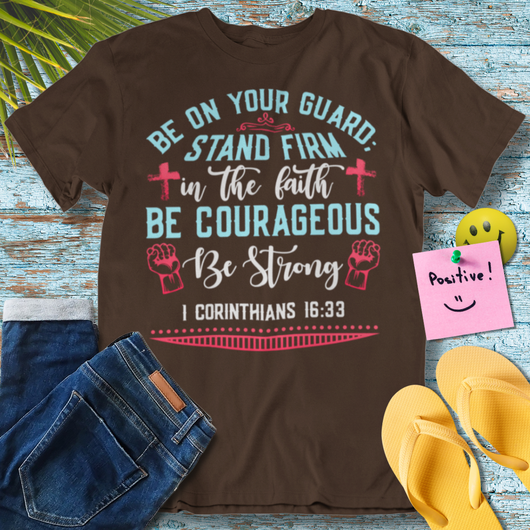 Spiritual Courage, Christian Motivational - Graphic T-Shirt