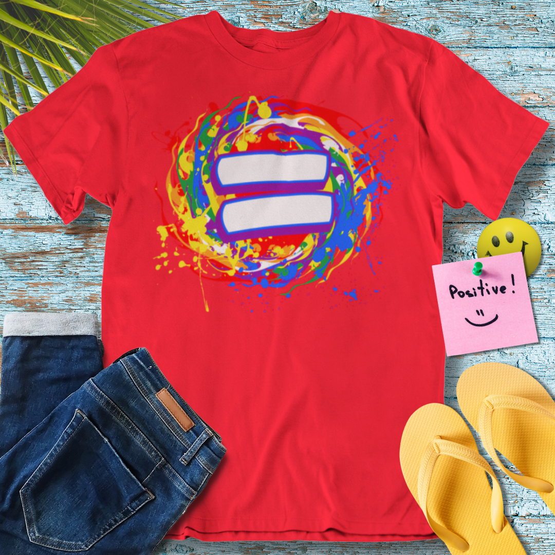 Rainbow Equality Unleashed- Graphic T-Shirt