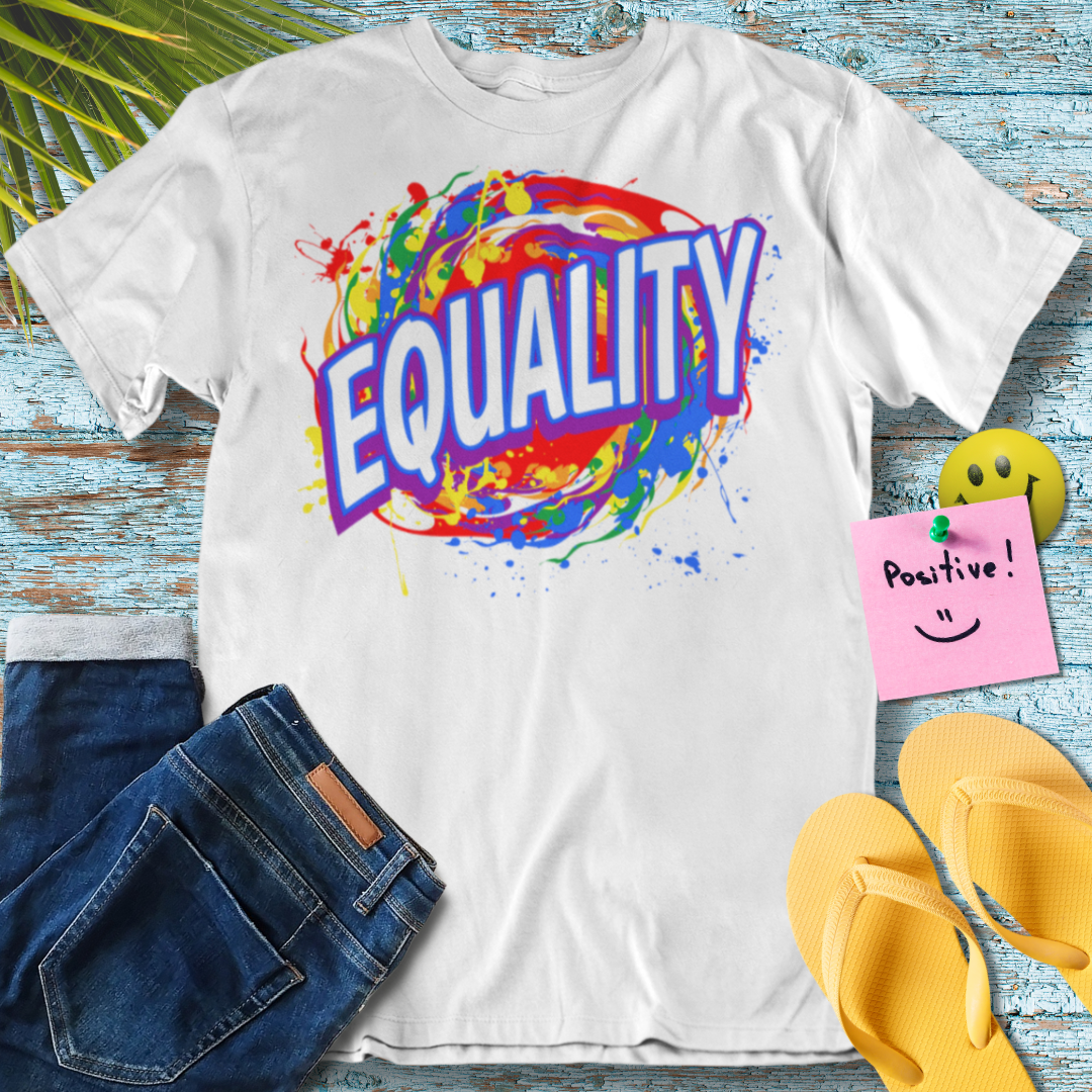 Equality Unbound, Vibrant Social Justice Art - Graphic T-Shirt
