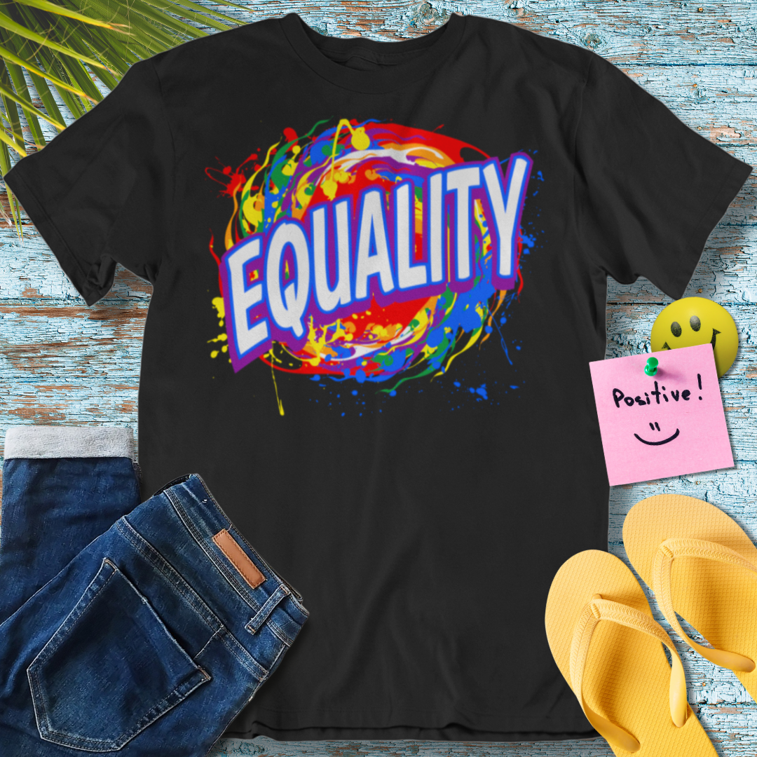 Equality Unbound, Vibrant Social Justice Art - Graphic T-Shirt
