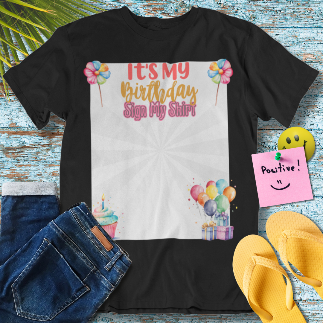 Birthday Celebration Signature  - Graphic T-Shirt