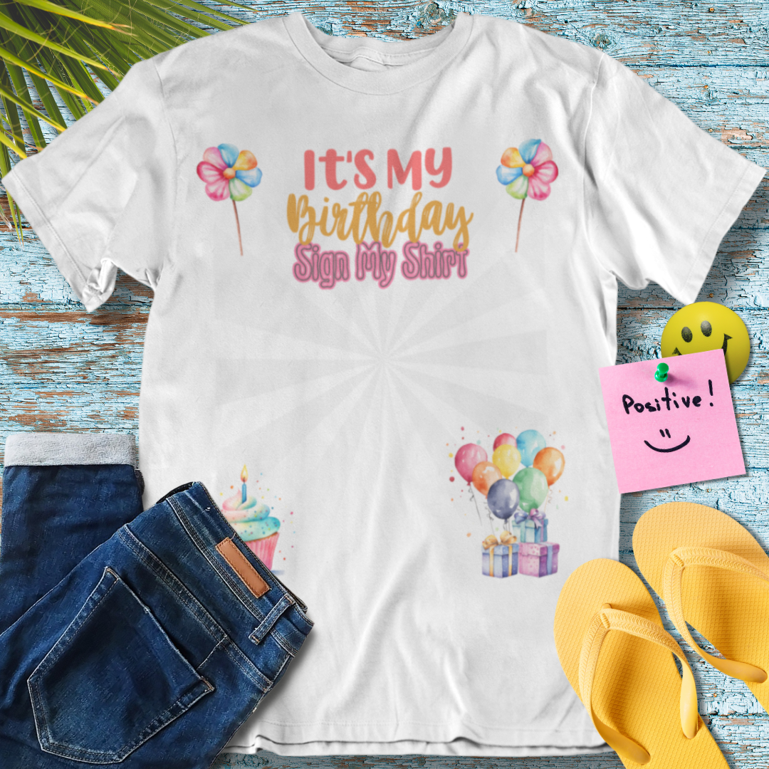 Birthday Celebration Signature  - Graphic T-Shirt