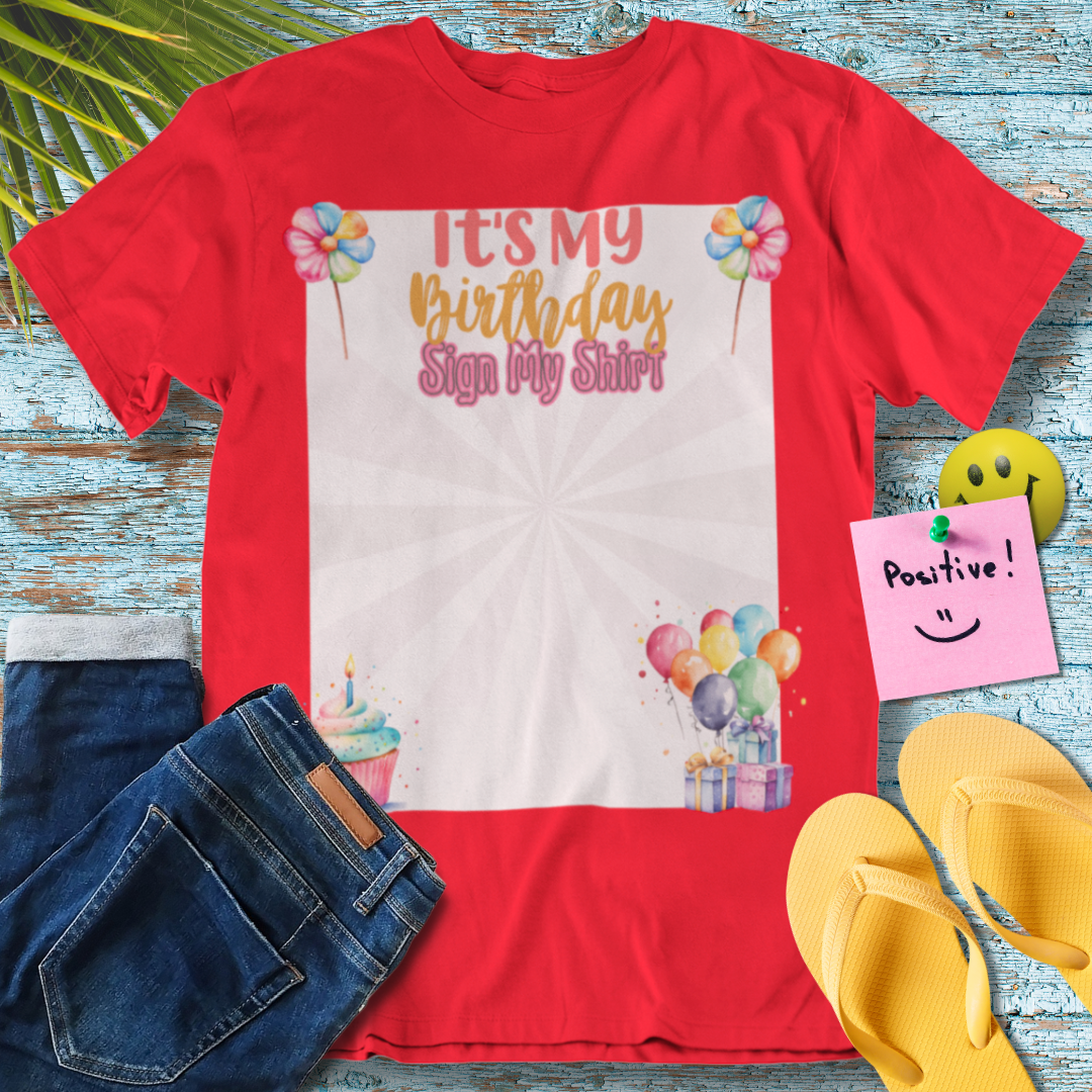 Birthday Celebration Signature  - Graphic T-Shirt