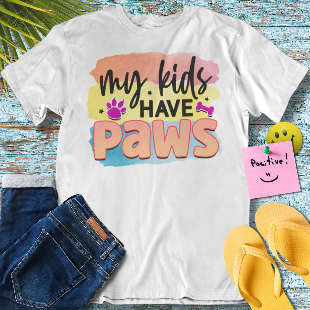 My Kids Have Paws - Graphic T-Shirt