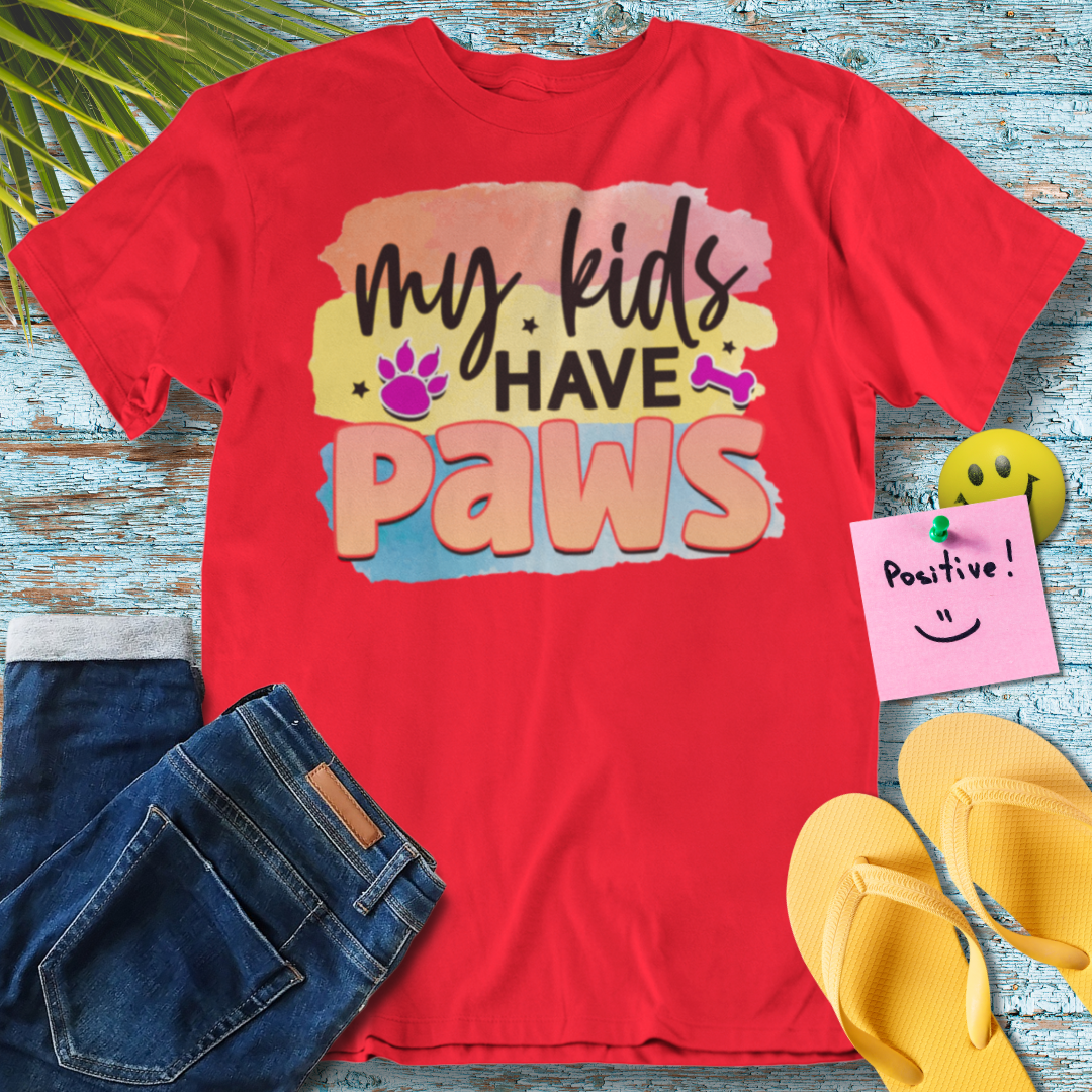My Kids Have Paws - Graphic T-Shirt