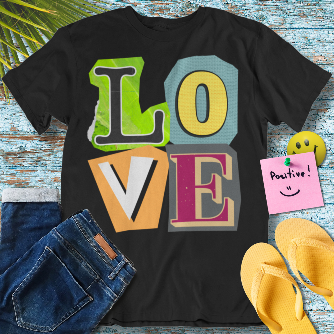 LOVE Collage - Graphic T-Shirt