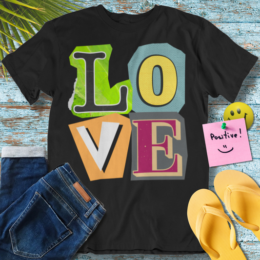 LOVE Collage - Graphic T-Shirt