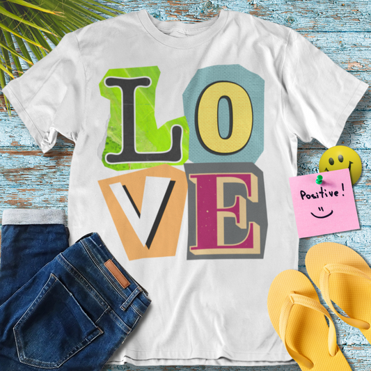 LOVE Collage - Graphic T-Shirt