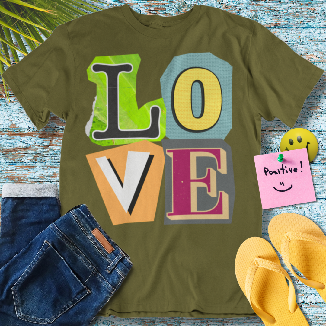 LOVE Collage - Graphic T-Shirt