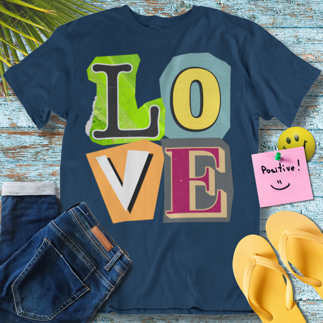 LOVE Collage - Graphic T-Shirt