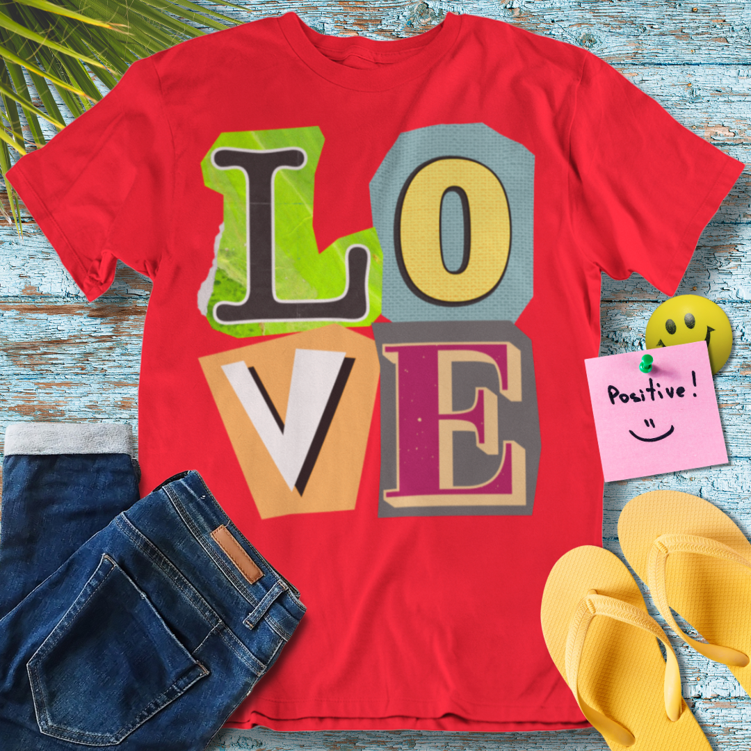 LOVE Collage - Graphic T-Shirt